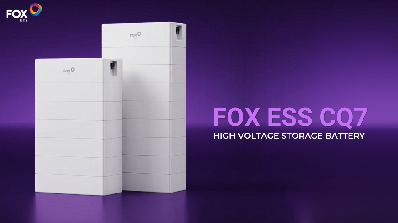 Fox ESS CQ7 high voltage battery installed with the 'BEAST' (H3 Plus) for commercial and industrial energy storage.