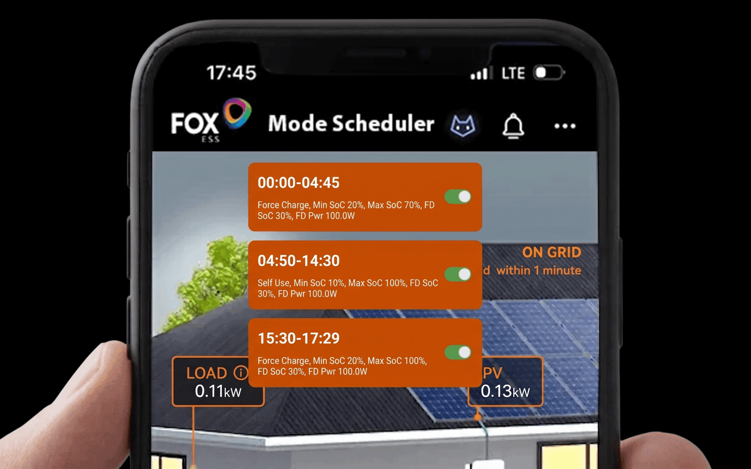 Mode Scheduler Fox Cloud 2.0 MSPD Africa Fox ESS